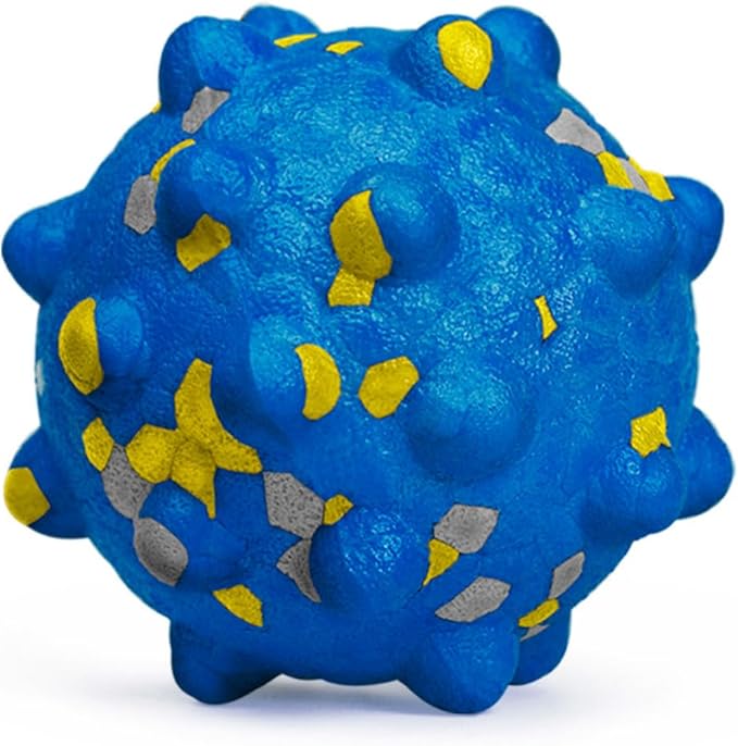 1.96'' Dog Balls for Dogs Aggressive Chewers Indestructible Tennis Durable Bouncy Interactive Dog Toy Balls for Fetch Game Floating Training(Blue Small)