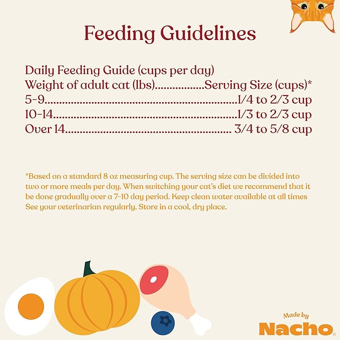 Made by Nacho Dry Cat Kibble 11lb Bag, High Protein and Grain-Friendly Premium Cat Food, Cage-Free Chicken & Pumpkin Recipe, Infused with Bone Broth for Hydration, Limited Ingredients, Single Bag