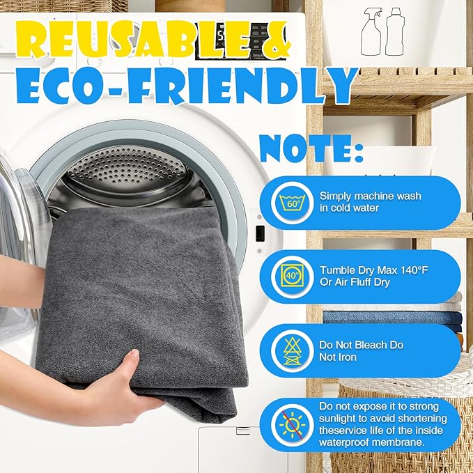 1 Pack Extra Large Washable Pee Pads for Dogs 72"x72" Reusable Dog Mat for Floor Non-Slip Waterproof Pee Pads for Dogs Fast Absorbent Pet Whelping Pads Puppy Playpen Mat for Incontinence, Housebreak