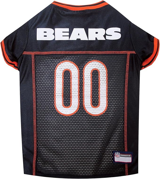 NFL Chicago Bears Dog Jersey, Size: X-Small - Best Football Costume for Dogs & Cats - Licensed Shirt
