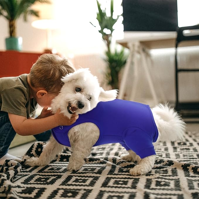 Nanaki Dog Wound Care Shirt, Dog Leg Sleeve To Stop Licking Rear Leg And Abdomen, Doggy Surgery Suit Female Spay,Doggy Onesie For Surgery Female Male, Pet Surgical Recovery Suit Pet Wound Heal Clothes