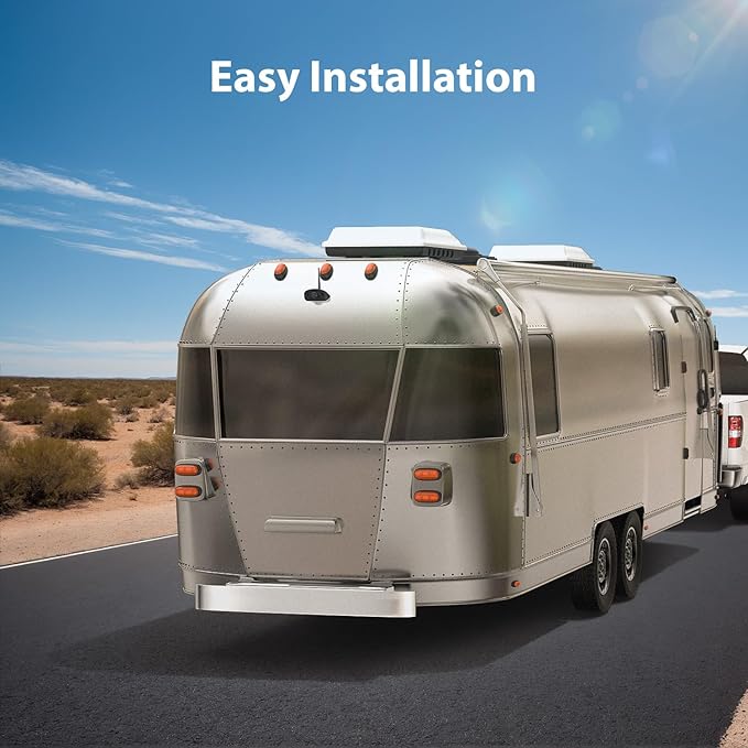 10.1" RV Backup Camera Wireless System Plug and Play, Pre-Wired for Furrion RV Trailer Camper Motorhome, HD 1080P DVR Monitor with Rear View Camera, IR Night Vision IP69K Waterproof, BY5