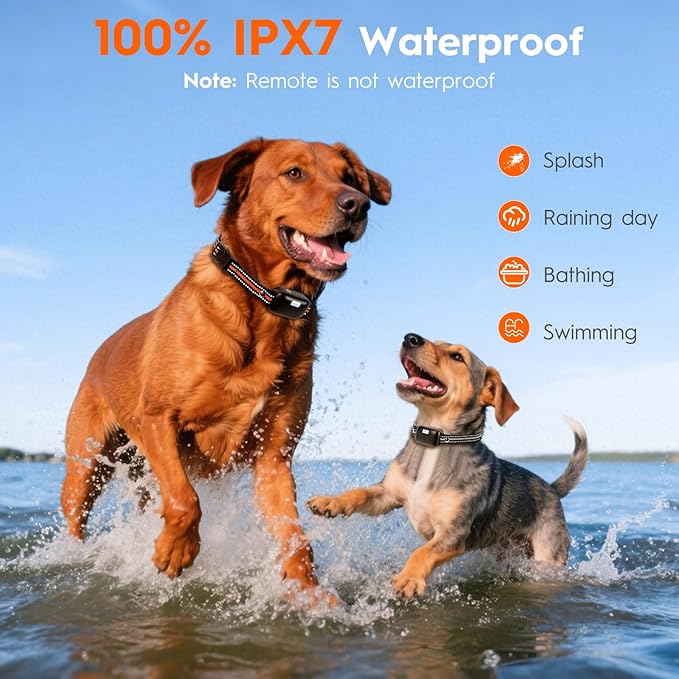 3 Dog Shock Collar with Remote,4200FT Dog Training Collar with Battery Display, 4 Trainning Modes,Rechargeable Electric Dog Collar for Large Medium Dogs (15-120Lbs) with Flash Light