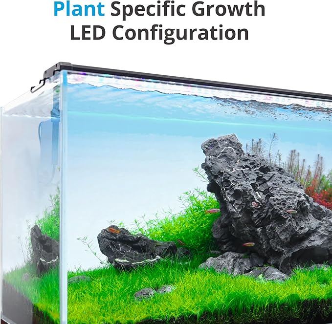 NICREW ClassicLED Plus LED Aquarium Light with Timer, Planted Fish Tank Light 18 Watts for 24-30 Inch, Daylight and Moonlight Cycle