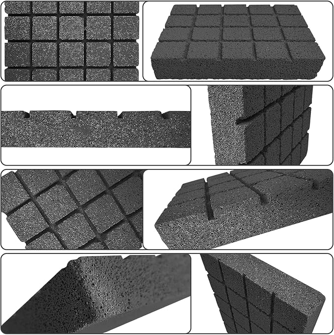 Hamiledyi 8PCS Rabbit Scratching Pads Bunny Lava Grinding Claw Pads Small Animal Foot Pads Hamster Scratch Board Chew Toys for Gerbil Chinchilla Hedgehog Guinea Pig Cage Accessories