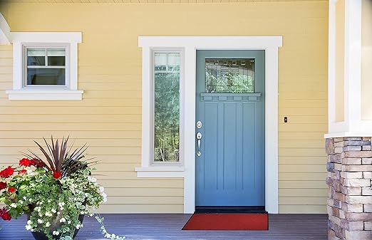 M+A Matting WaterHog Diamond | Commercial-Grade Entrance Mat with Rubber Border – Indoor/Outdoor, Quick Drying, Stain Resistant Door Mat (Bordeaux, 3' x 5')