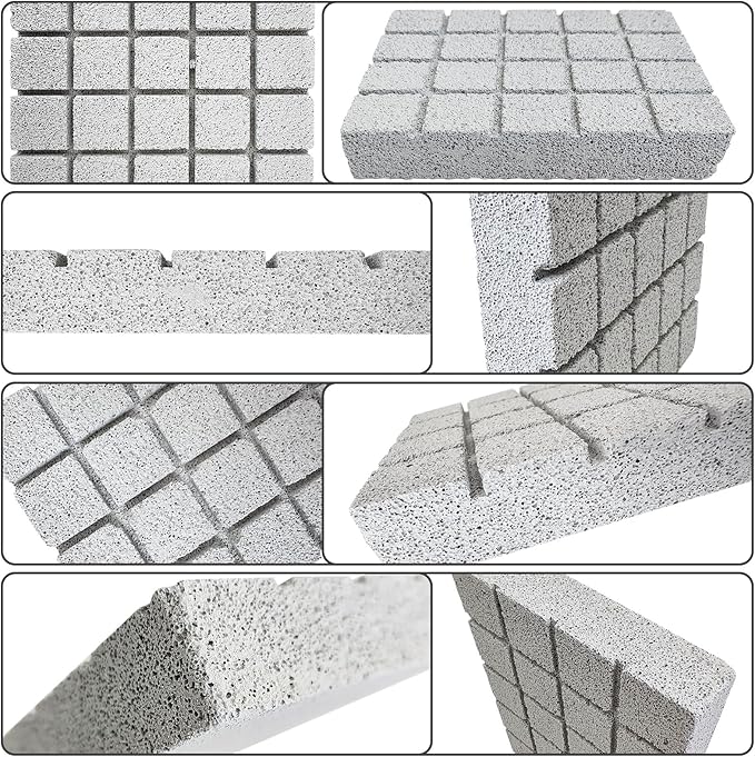 Hamiledyi 4PCS Rabbit Scratching Pads Bunny Lava Grinding Claw Pads Small Animal Foot Pads Hamster Scratch Board Chew Toys for Gerbil Chinchilla Hedgehog Guinea Pig Cage Accessories